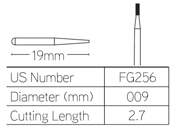 Mari's List Medidenta - DynaCut Friction Grip Operative Carbide Bur 256